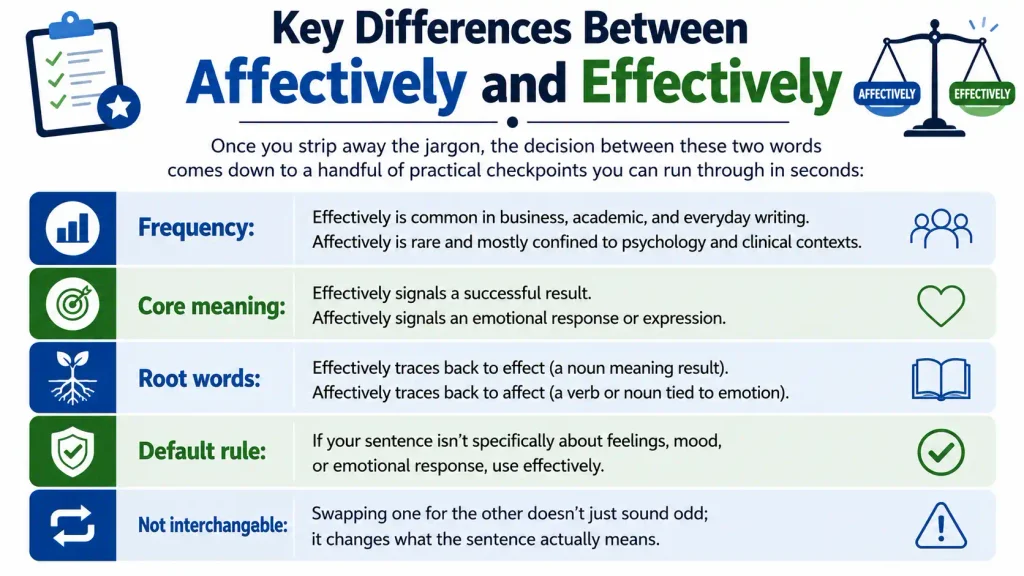 Affectively vs Effectively