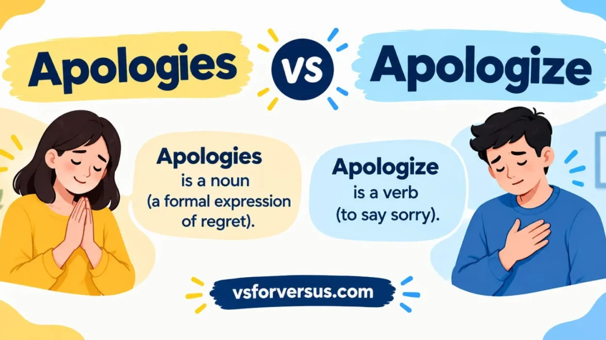 Apologies vs Apologize