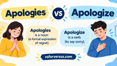Apologies vs Apologize