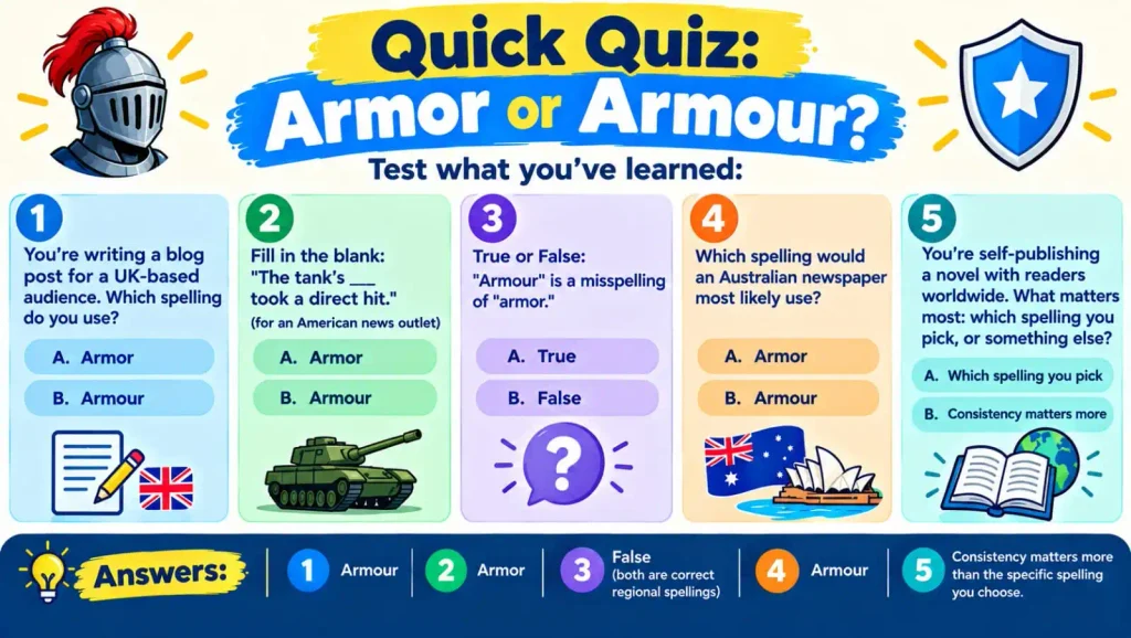 Armor vs Armour