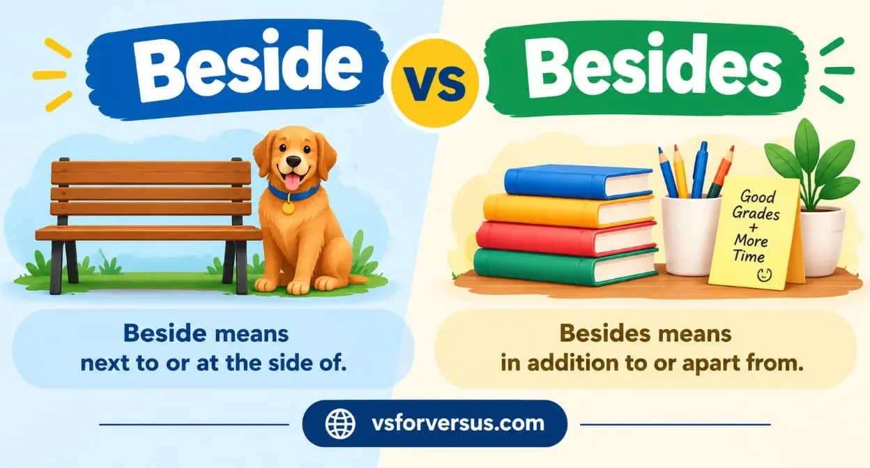Beside vs Besides