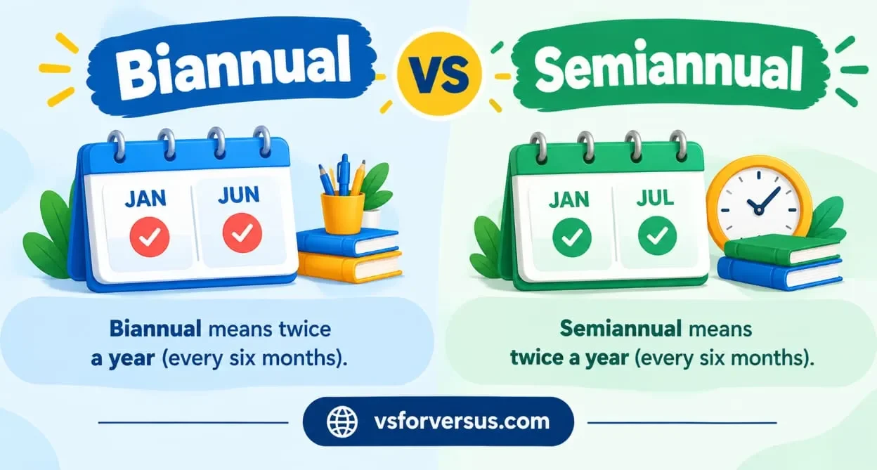Biannual vs Semiannual