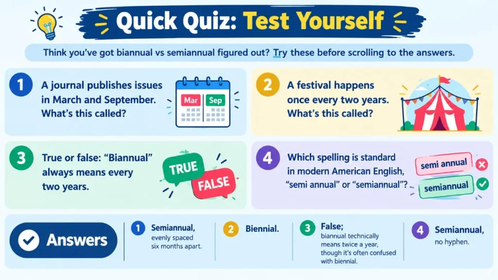 Biannual vs Semiannual