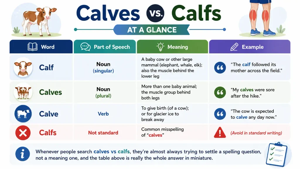 Calves vs Calfs