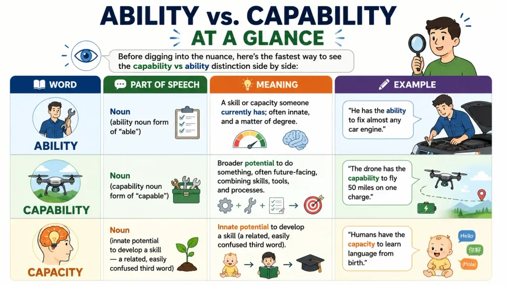 Capability vs Ability