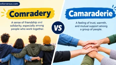 Comradery vs Camaraderie