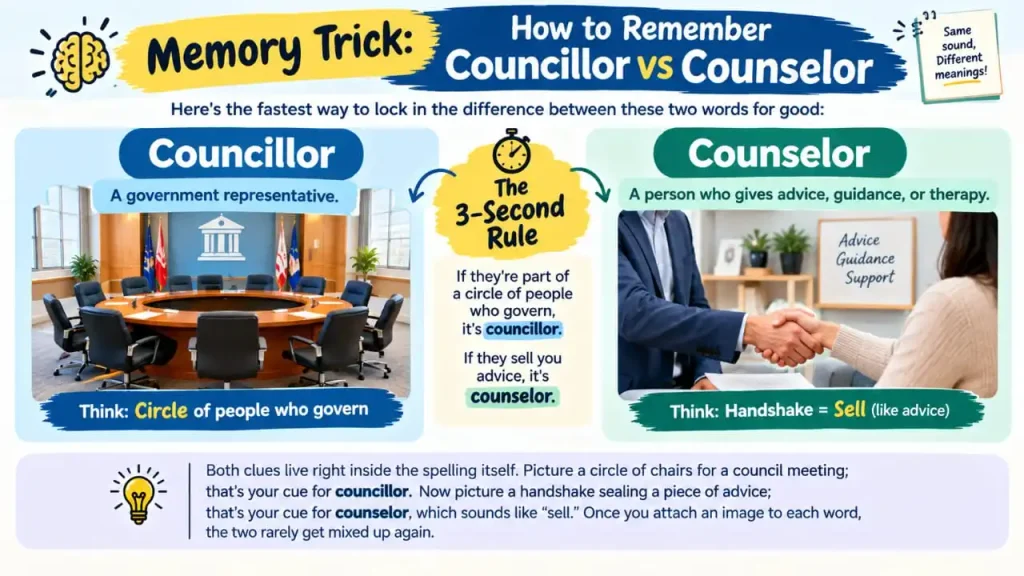Councillor vs Counselor