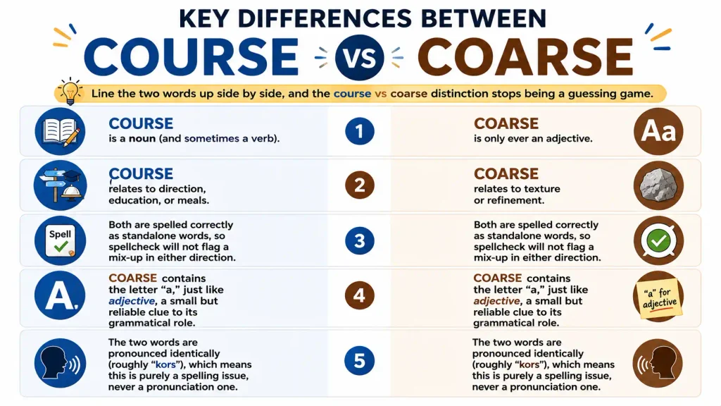 Course vs Coarse