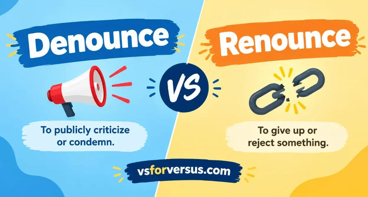 Denounce vs Renounce
