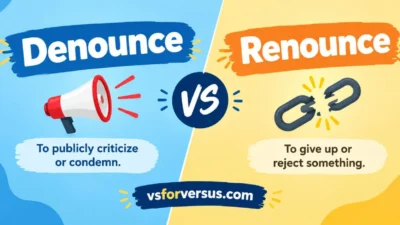 Denounce vs Renounce