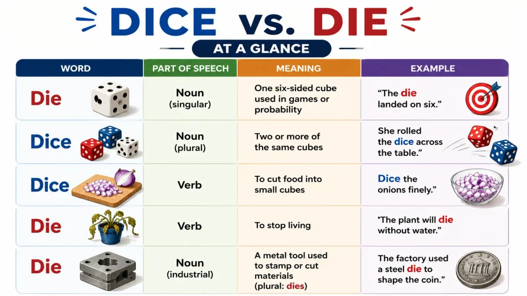 Dice vs Die