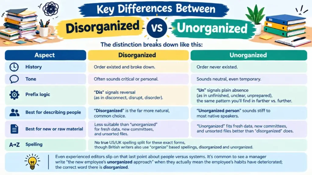 Disorganized vs Unorganized