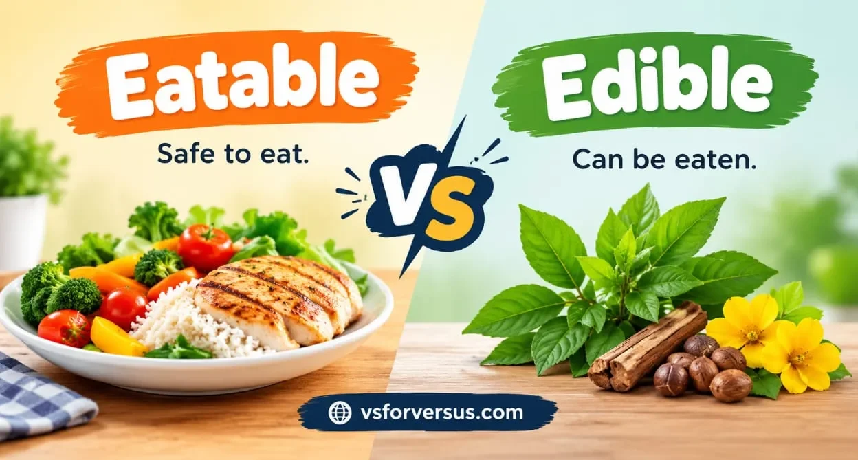 Eatable vs Edible