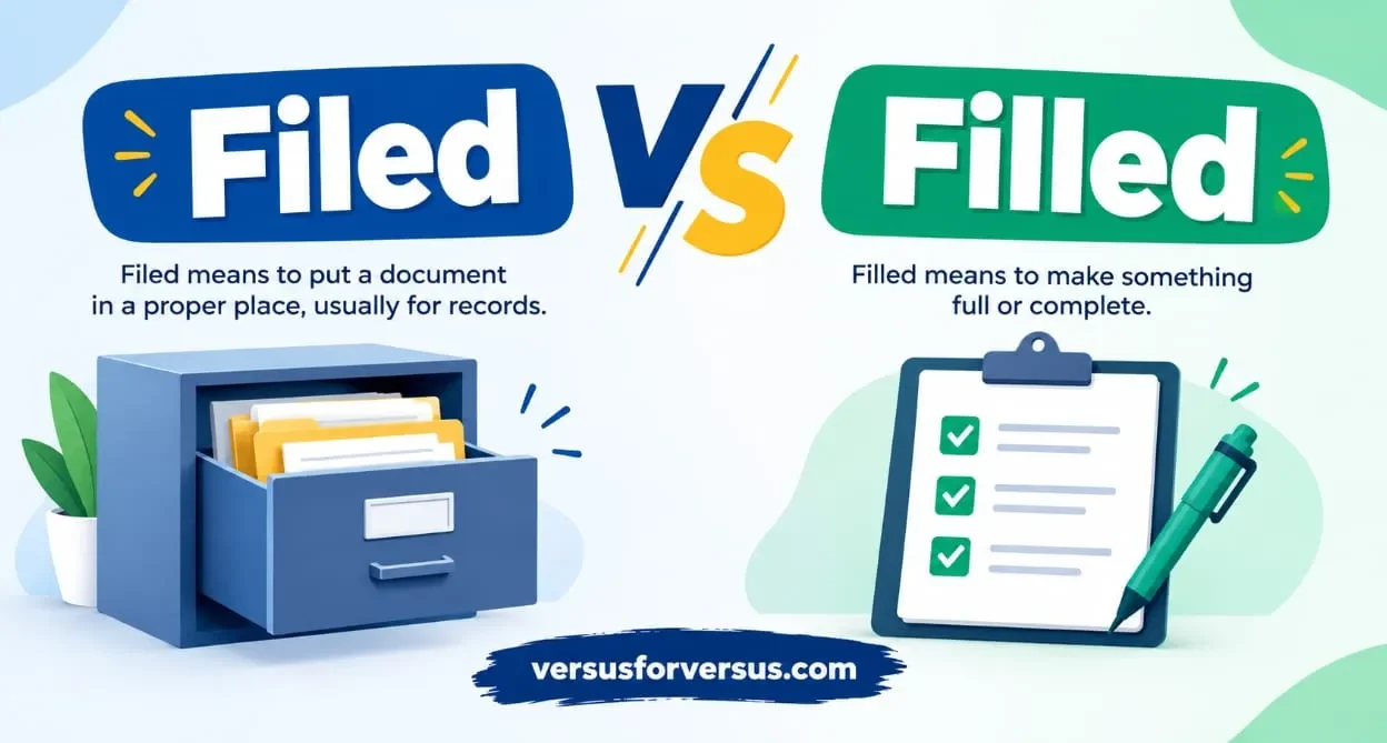 Filed vs Filled