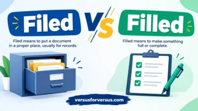 Filed vs Filled