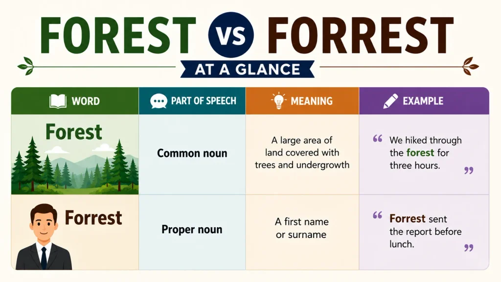 Forest vs Forrest