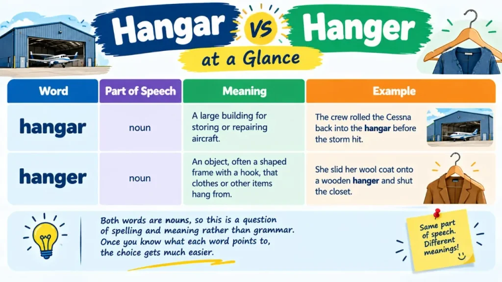 Hangar vs Hanger