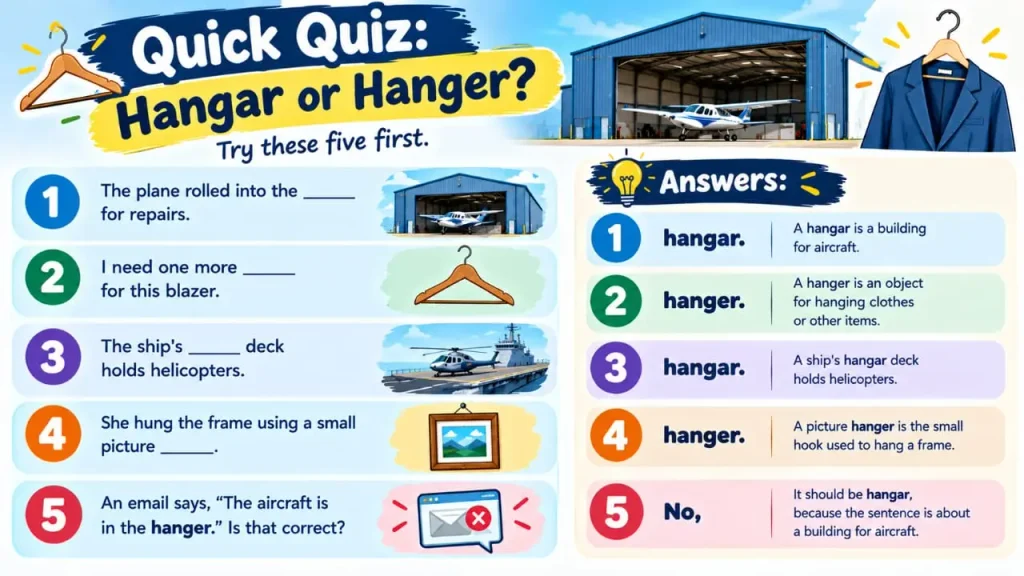 Hangar vs Hanger