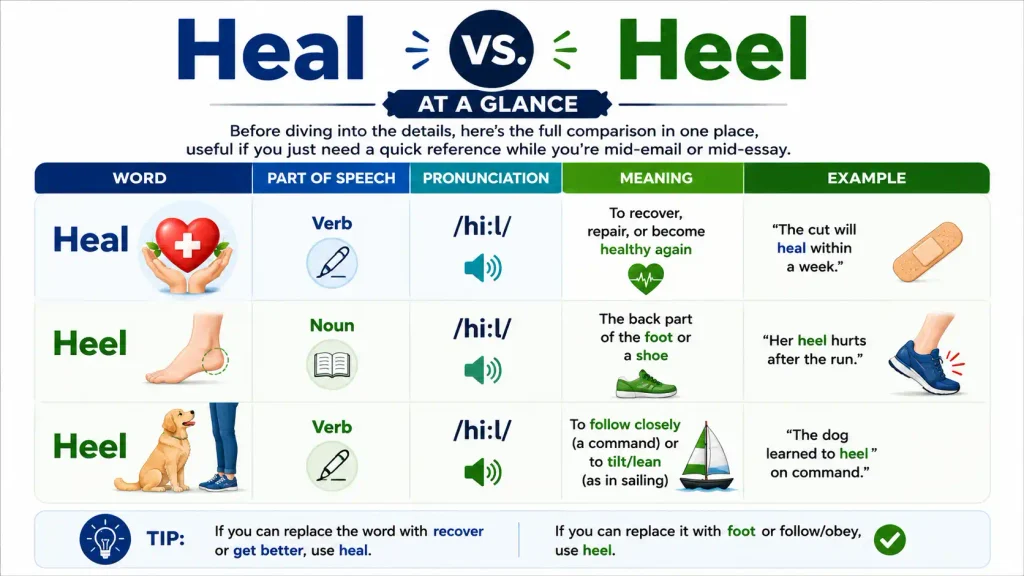 Heal vs Heel