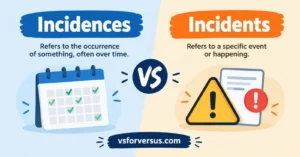 Incidences vs Incidents