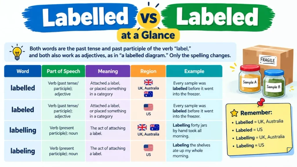 Labelled vs Labeled