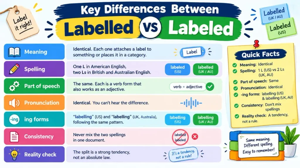 Labelled vs Labeled