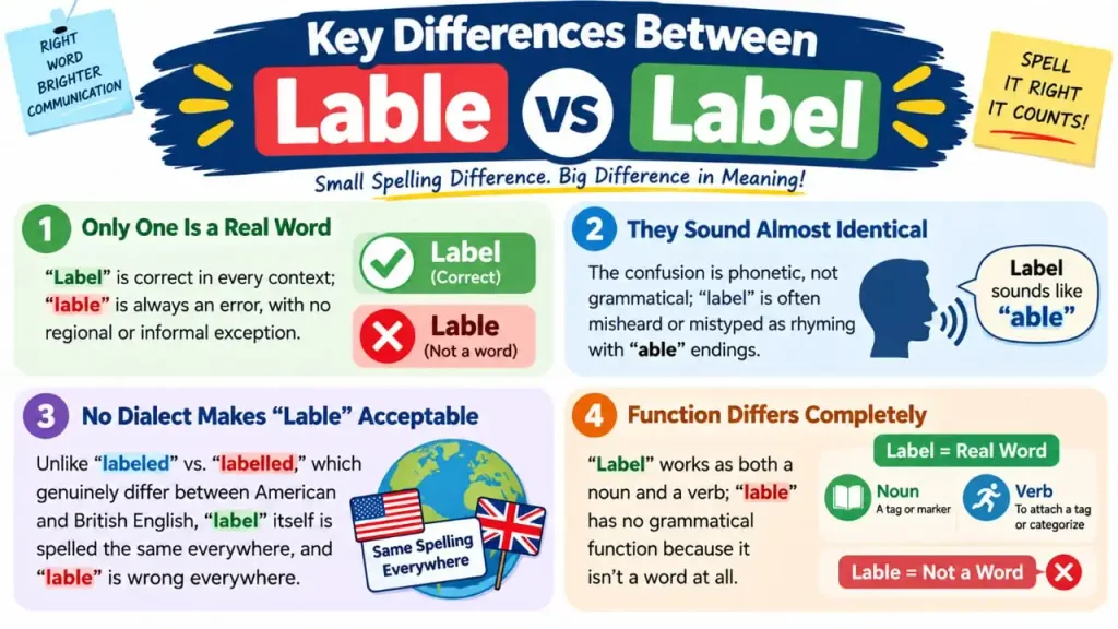 Lable vs Label