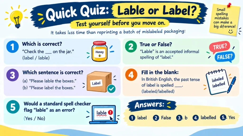 Lable vs Label