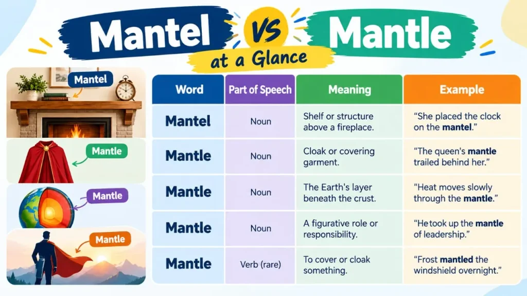Mantel vs Mantle