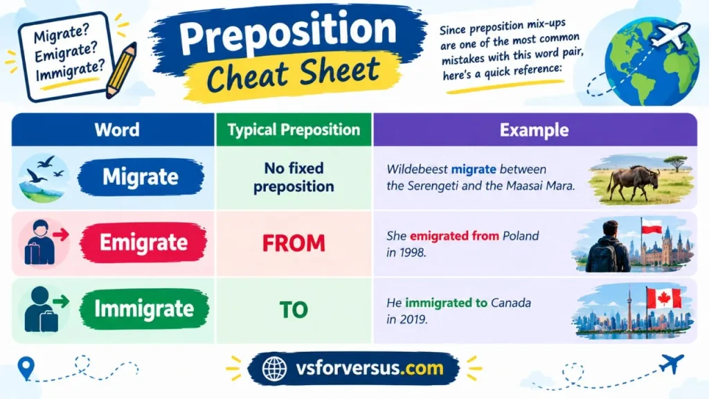Migrate vs Immigrate