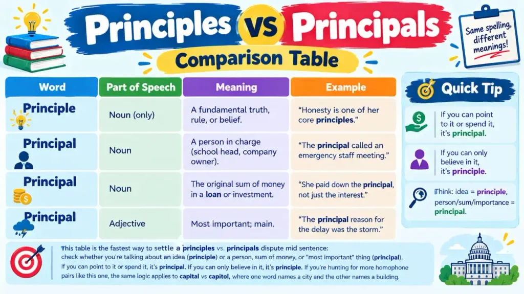 Principles vs Principals