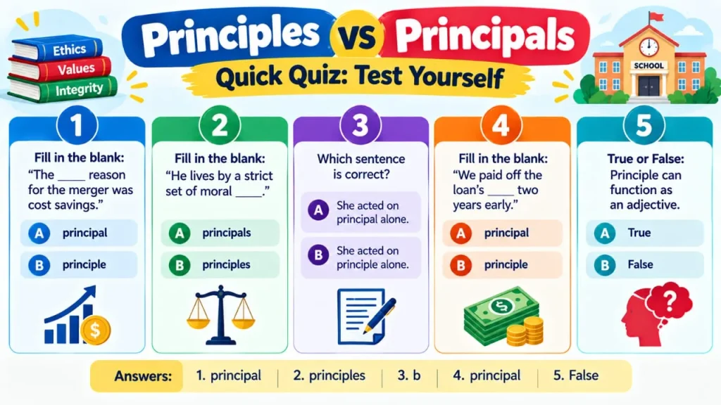 Principles vs Principals
