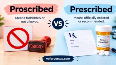 Proscribed vs Prescribed