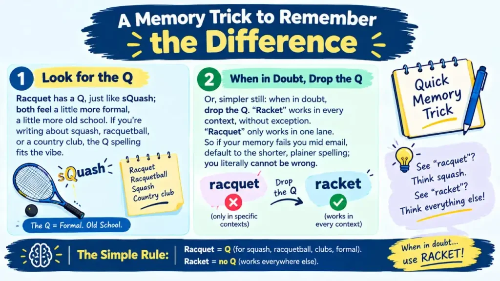 Racket vs Racquet