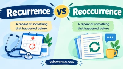Recurrence vs Reoccurrence