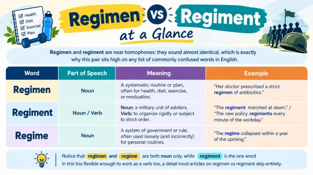 Regimen vs Regiment