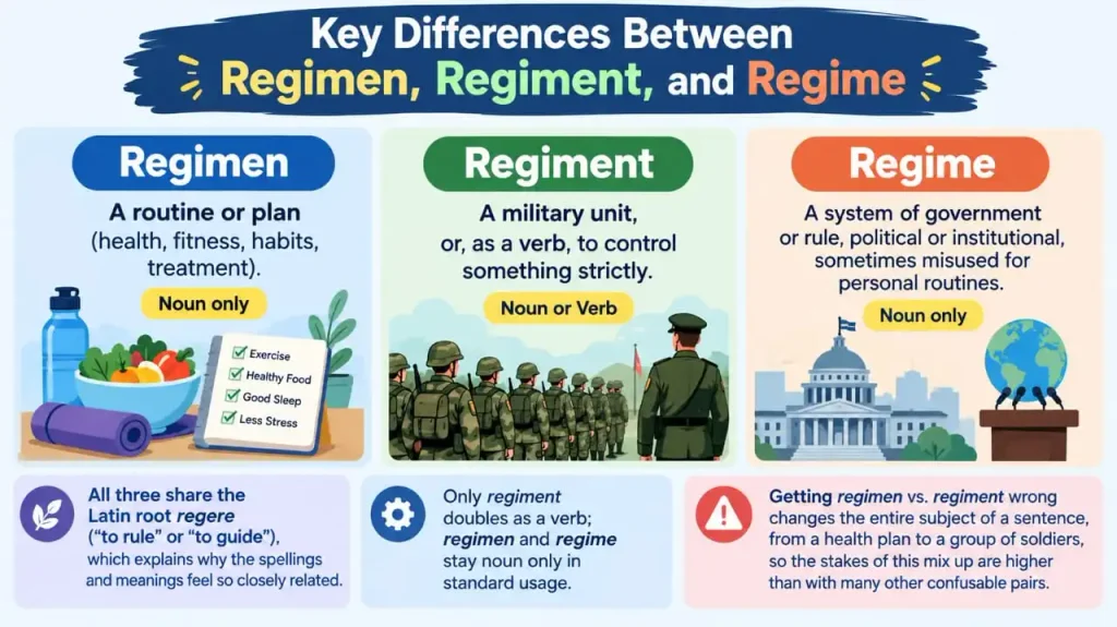 Regimen vs Regiment