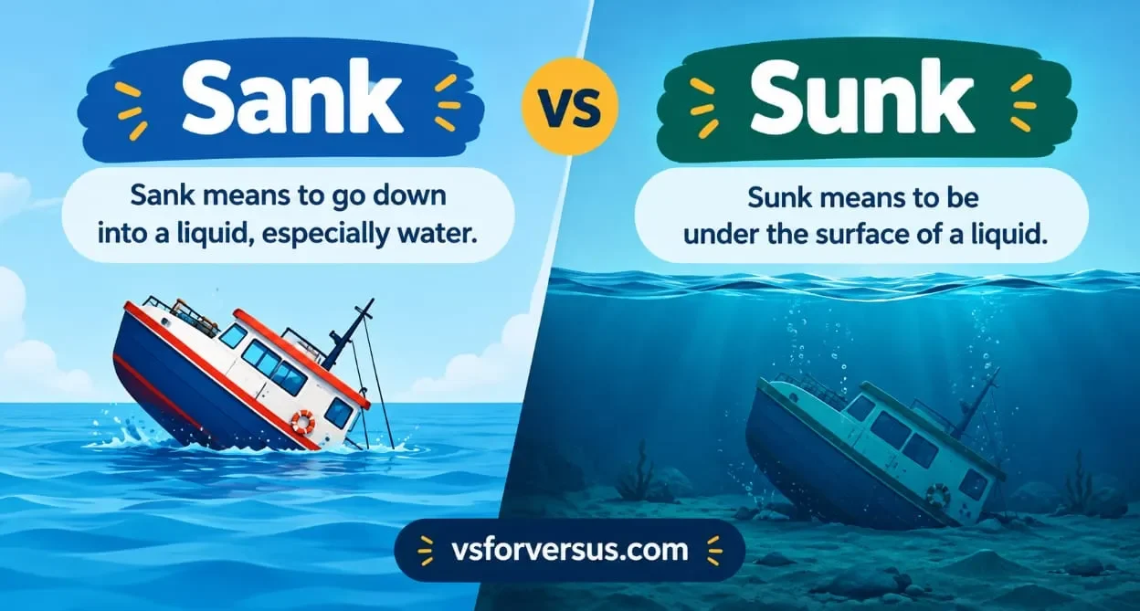 Sank vs Sunk