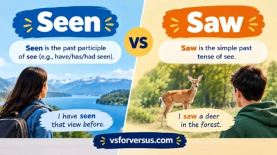 Seen vs Saw
