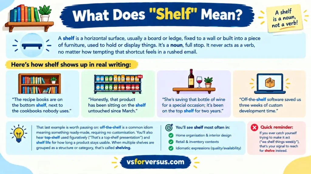 Shelf vs Shelve