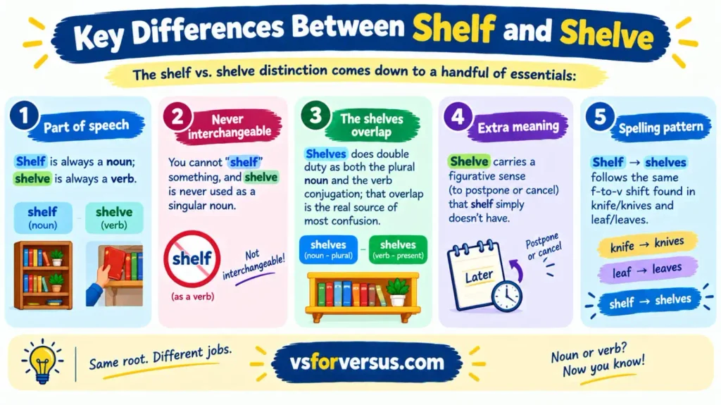 Shelf vs Shelve