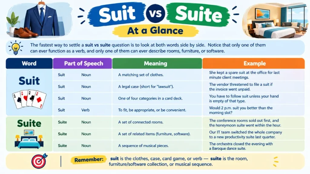 Suit vs Suite