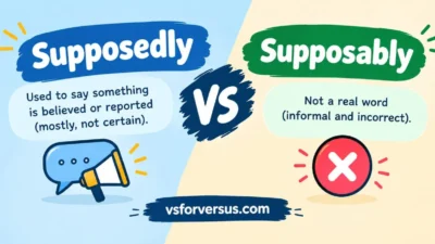 Supposedly vs Supposably