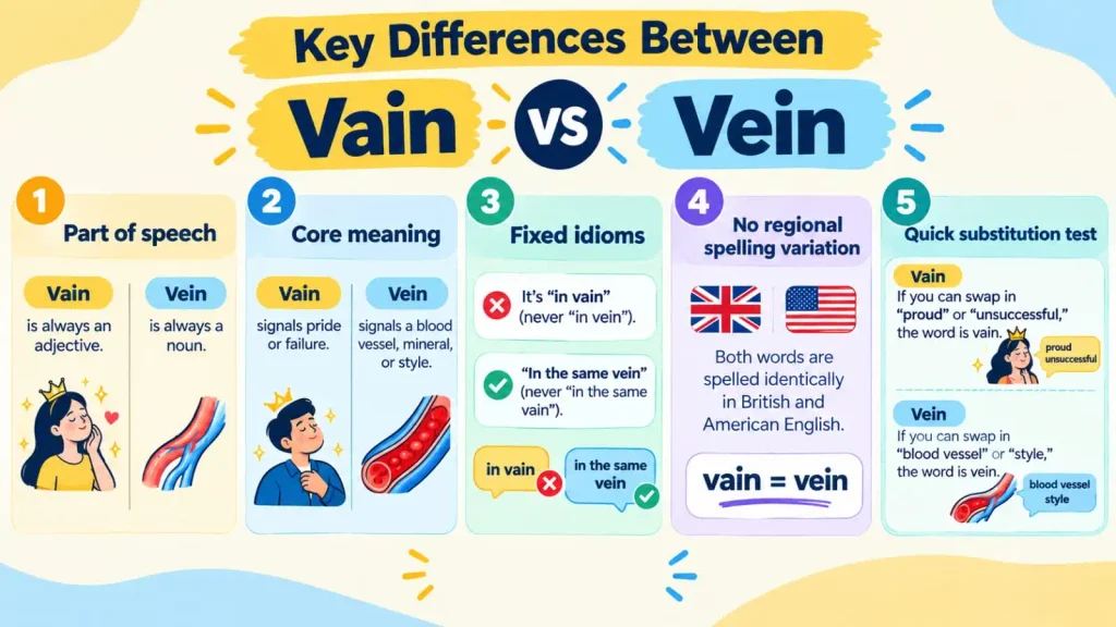 Vain vs Vein