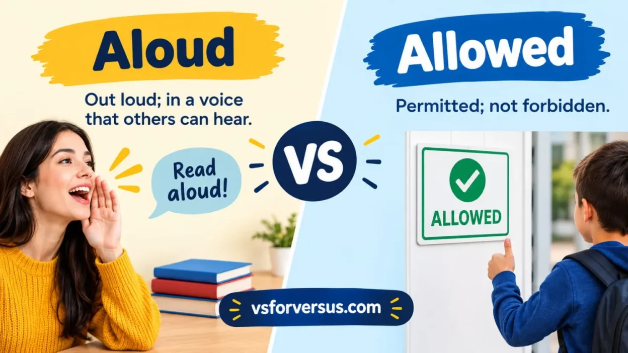 Aloud vs Allowed