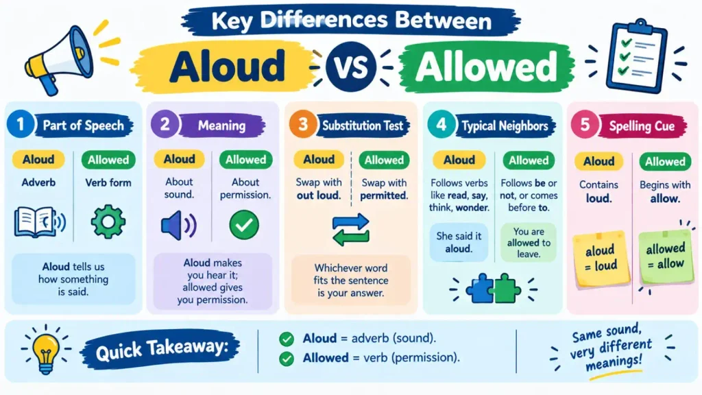 Aloud vs Allowed