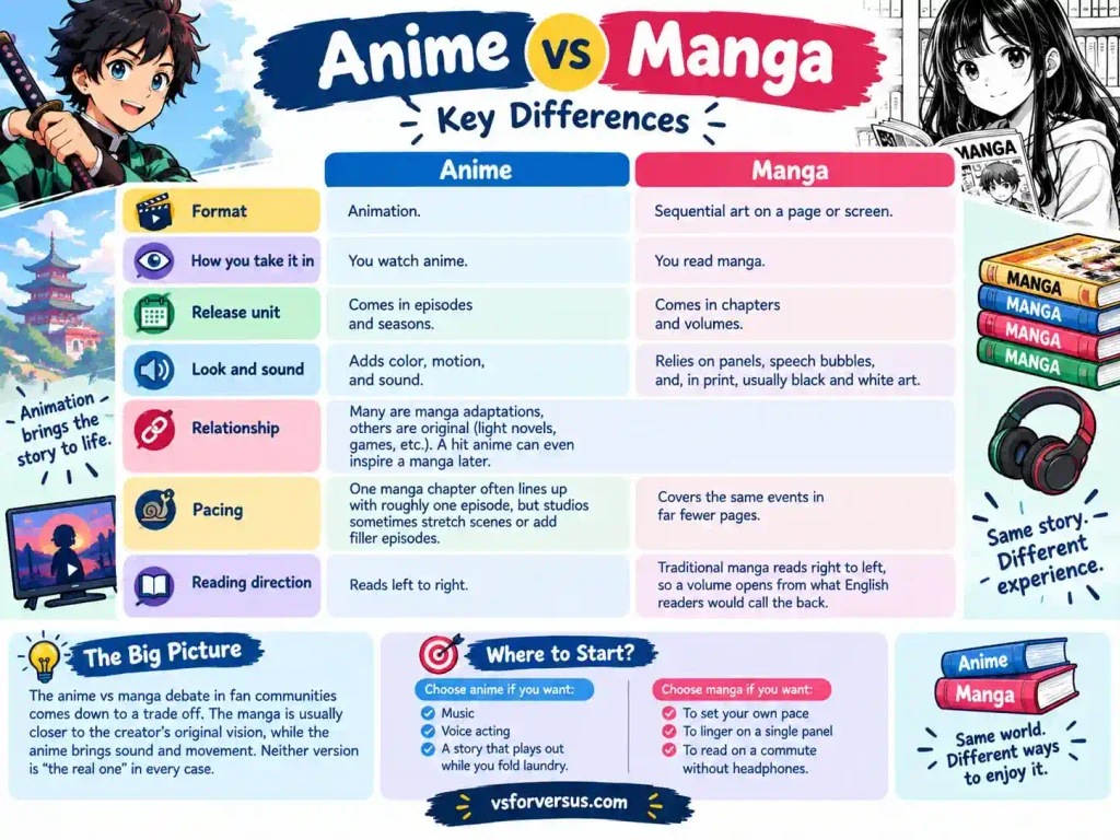 Anime vs Manga