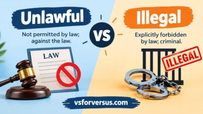 Unlawful vs Illegal