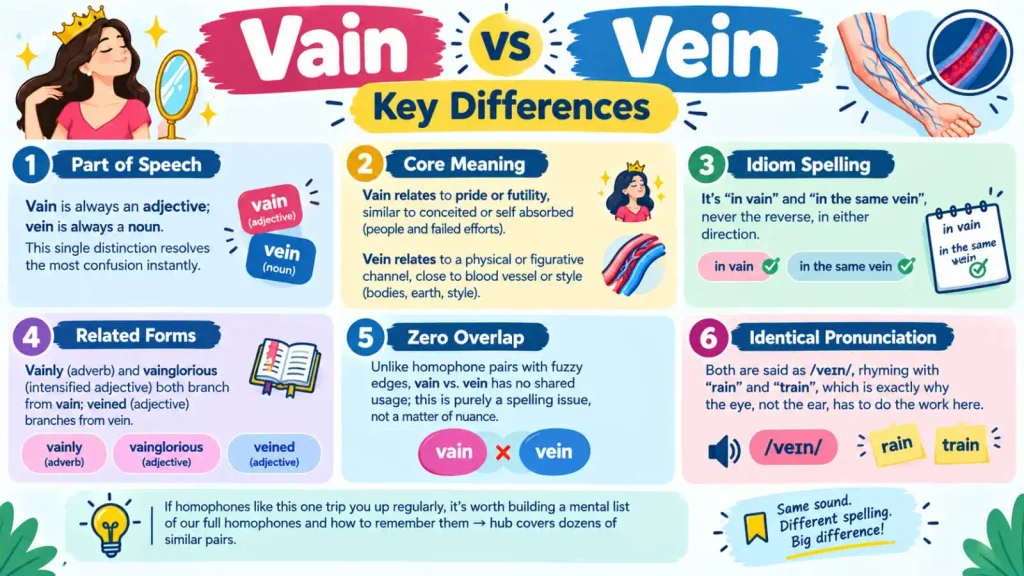 Vain vs Vein