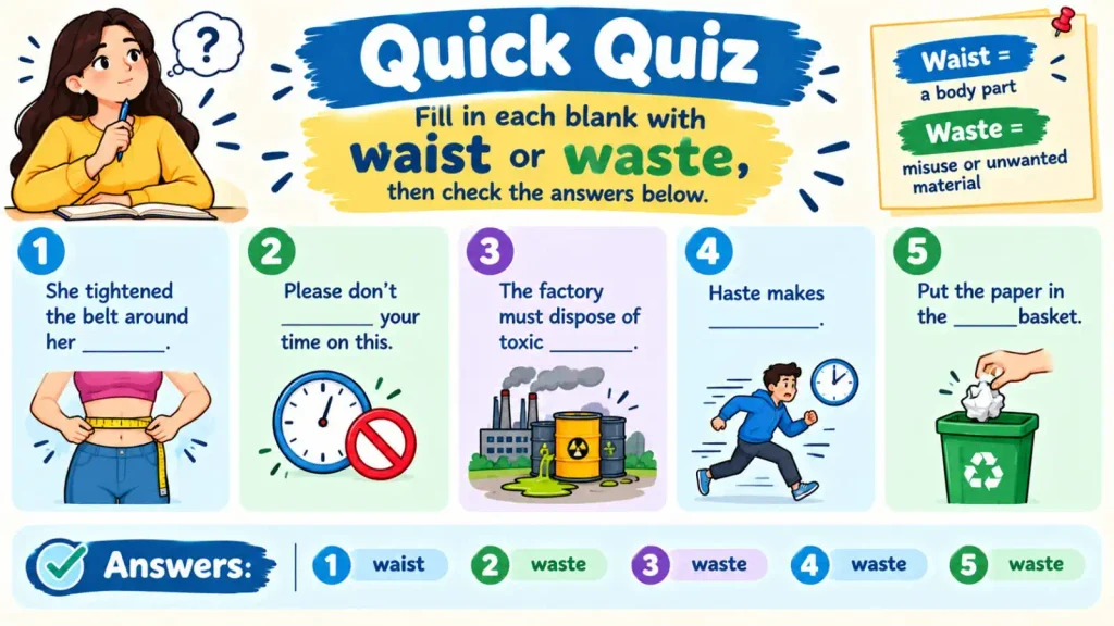 Waist vs Waste